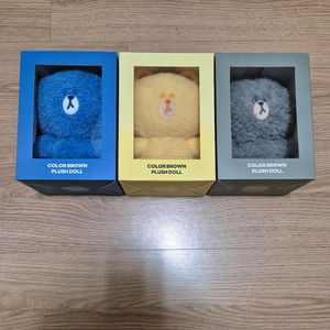 [새상품] 라인프렌즈 컬러 브라운 인형 곰인형 봉제인형 누이구루미
