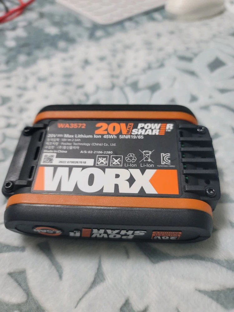 worx 20V 2.5Ah wa3572 신품 이미지