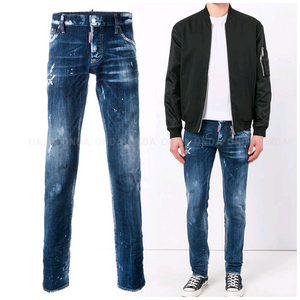 디스퀘어드 빈티지 오일워싱 레드탭 슬림진 44 42 디퀘2 남성청바지 발망 필립플레인 디젤 디올 아르마니 돌체 이미지