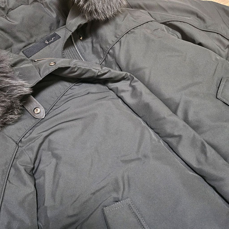 지컷 사가퍼 폭스퍼 구스다운 여성 롱패딩 55-66 새상품 이미지