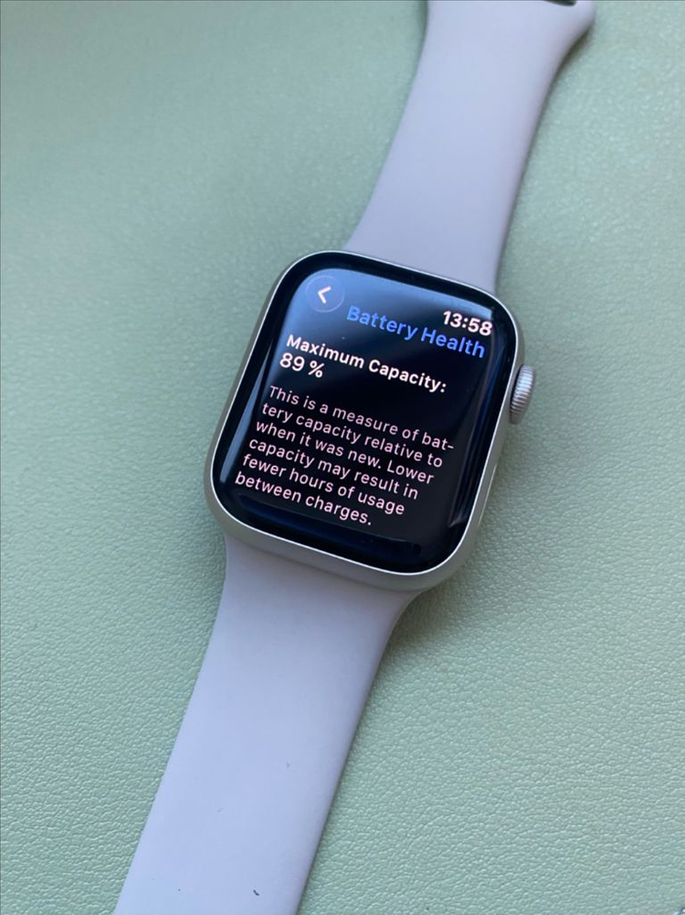 애플워치 시리즈 9 41mm GPS 스타라이트 이미지