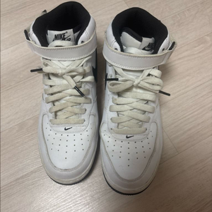 나이키 에어포스 1 미드 07 화이트 블랙 265 이미지