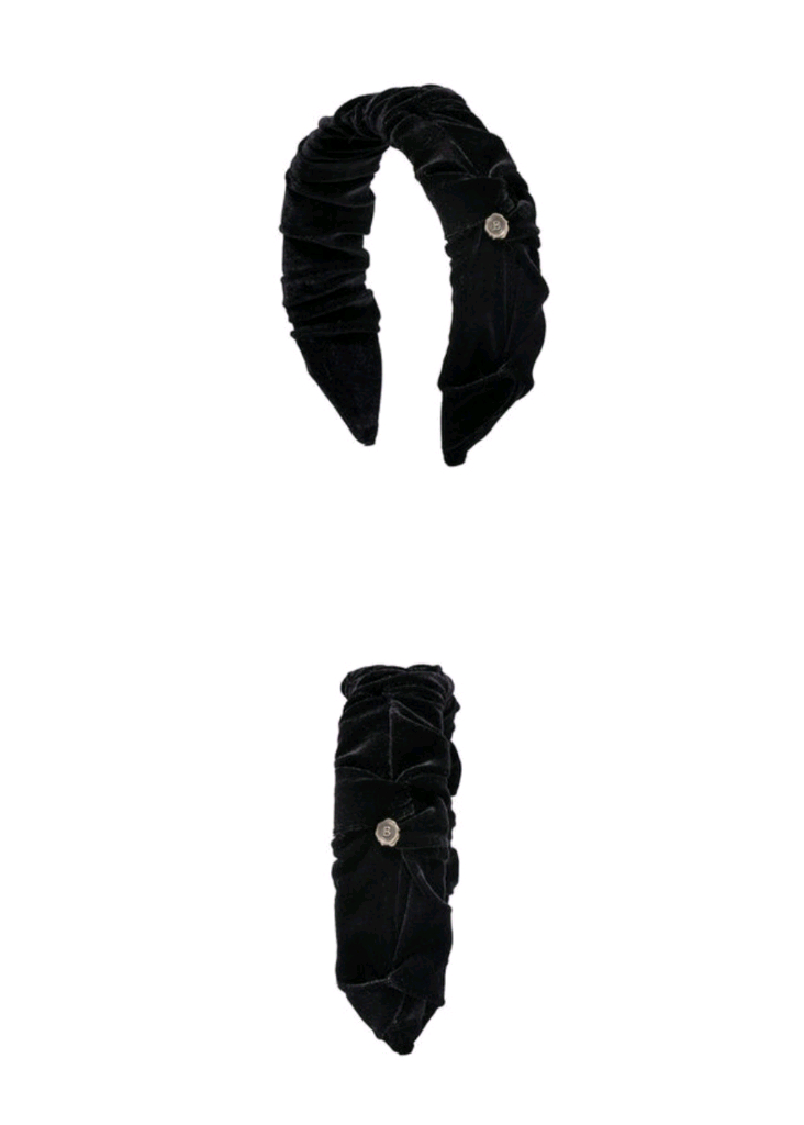 (새제품) 브라운햇 벨벳 머리띠 헤어밴드--2