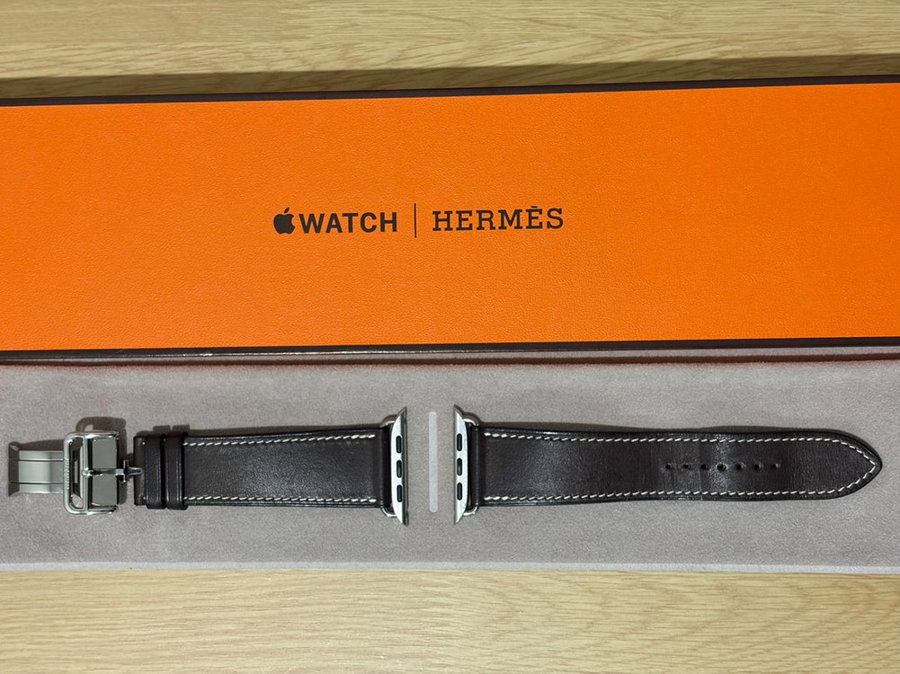 애플워치 에르메스 가죽 스트랩 4종 (44-49mm용) 정품 이미지