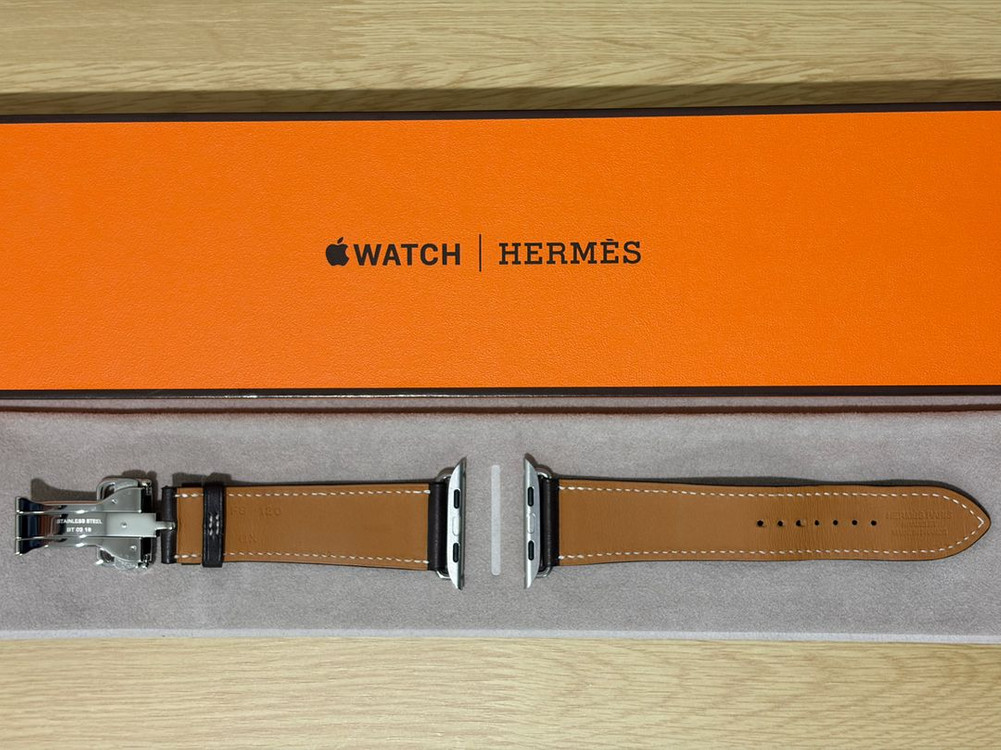 애플워치 에르메스 가죽 스트랩 4종 (44-49mm용) 정품 이미지