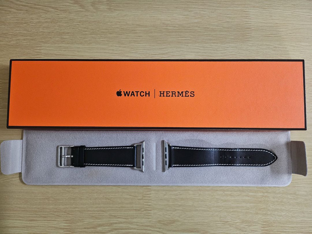 애플워치 에르메스 가죽 스트랩 4종 (44-49mm용) 정품 이미지