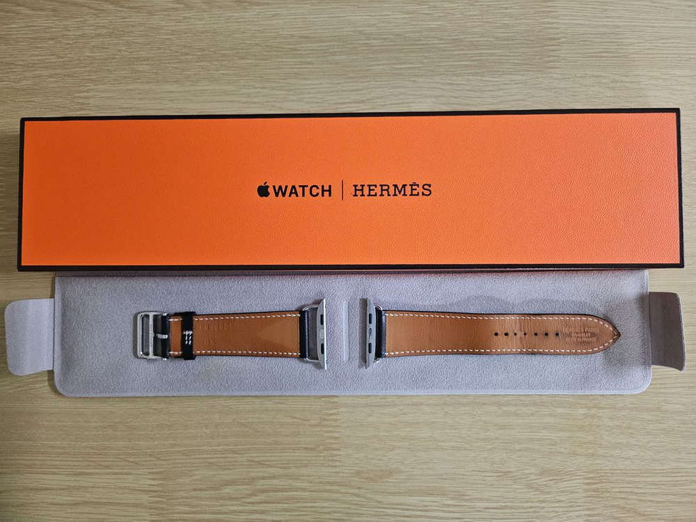 애플워치 에르메스 가죽 스트랩 4종 (44-49mm용) 정품 이미지