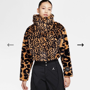 [S M] 나이키 우먼 조던 인조퍼 코트 자켓 재킷 이미지