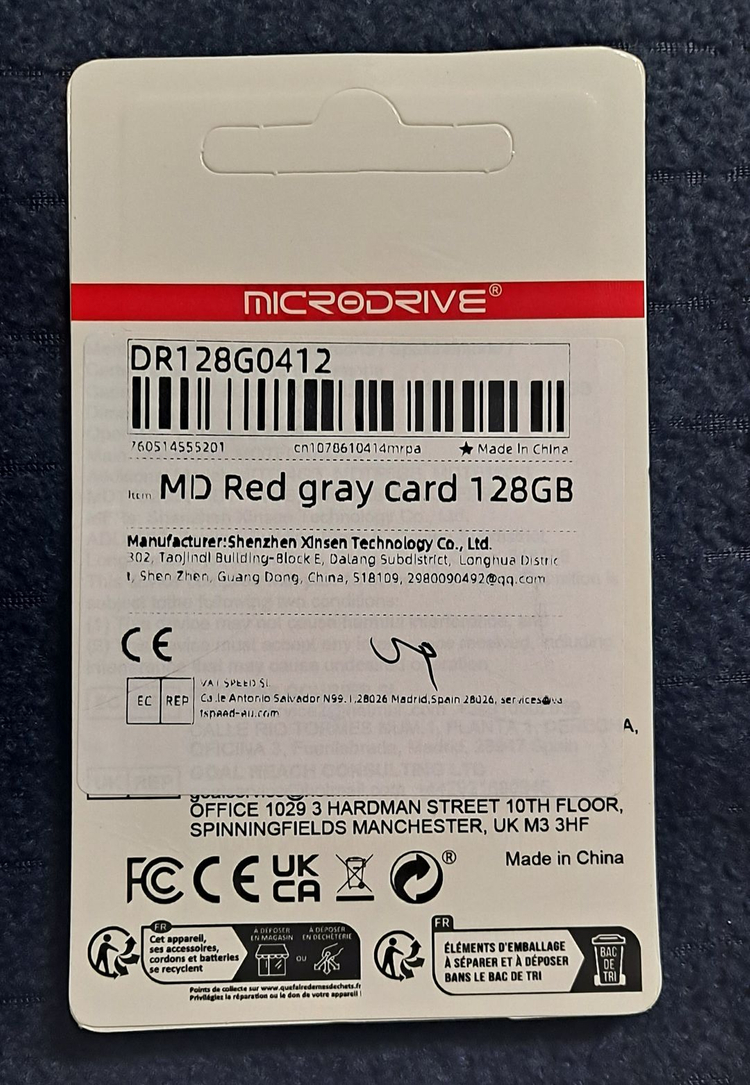 마이크로드라이브 128GB SD 메모리카드--1