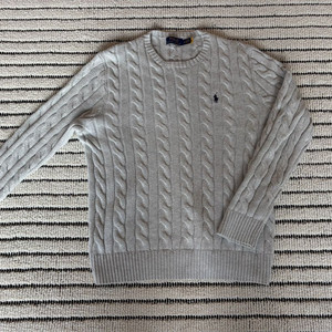 폴로랄프로렌/베이지 케이블 니트/M사이즈