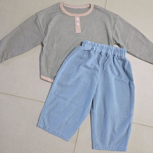 (새상품) 아기 유아 청바지 등원룩 상하복세트 90사이즈