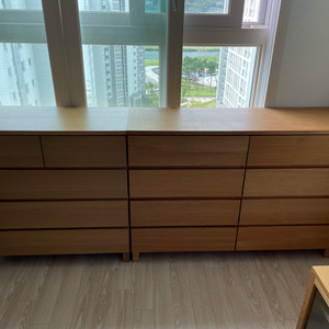 무인양품 원목 서랍장 옷장 두개 80cm, 120cm 일괄