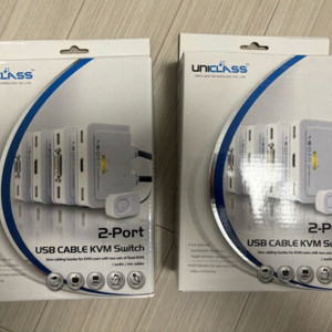 유니클래스 UHV-TA2 HDMI KVM 2개 일괄