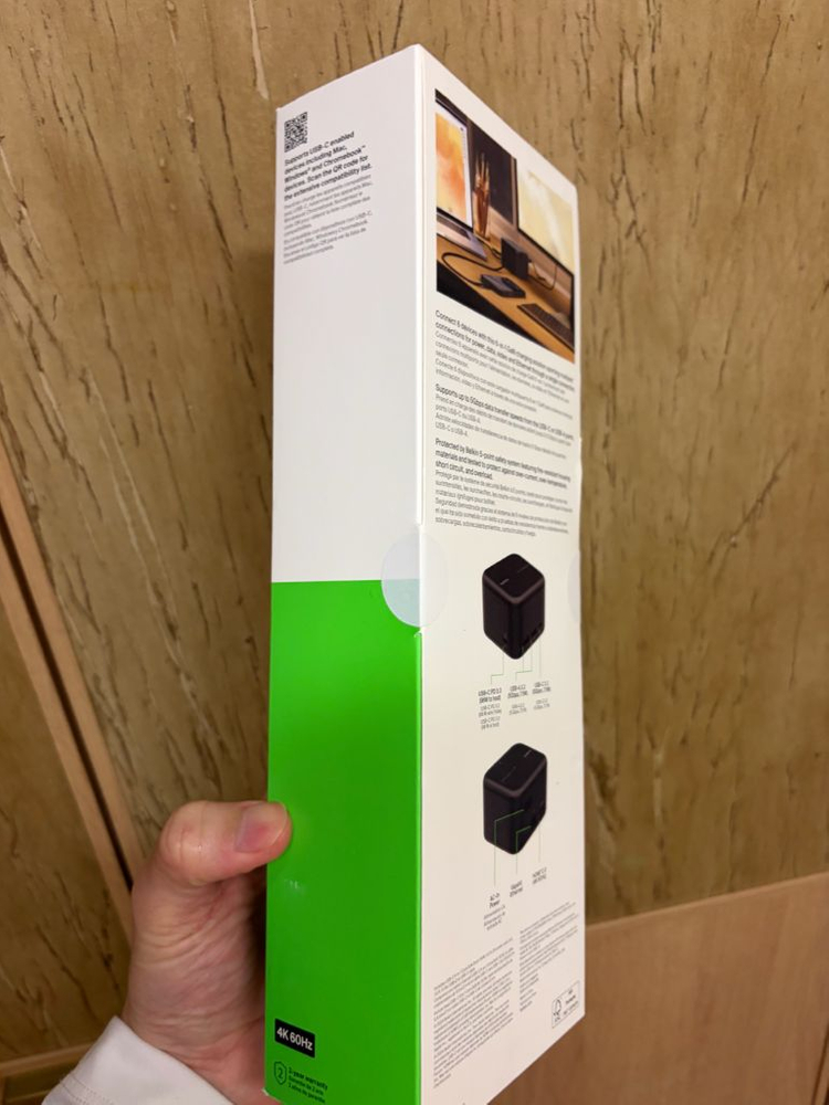 미개봉 벨킨 USB-C 6-in-1 코어 GaN 독 130W 이미지