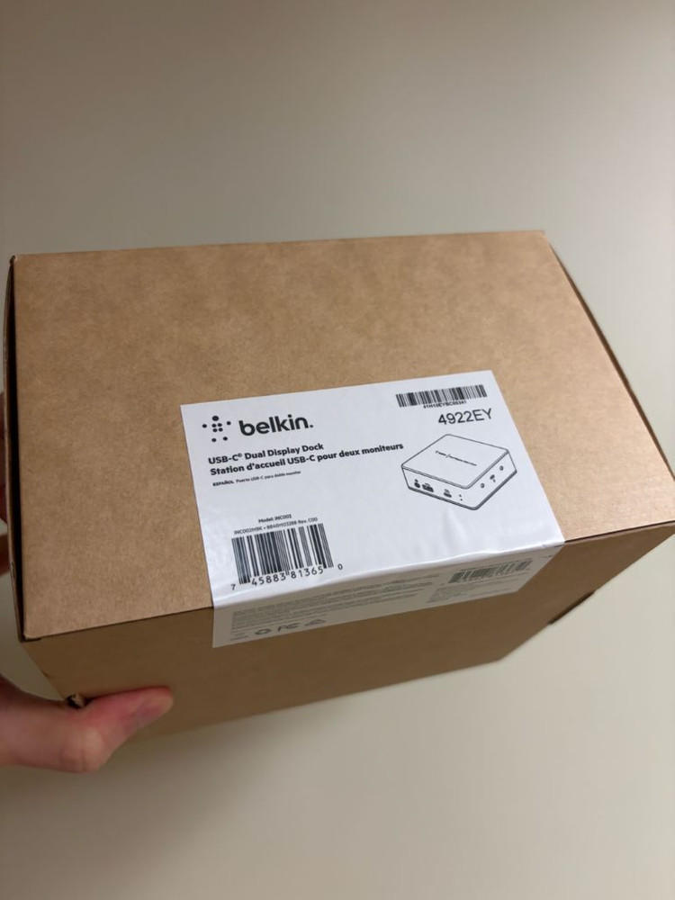 미개봉 벨킨 USB-C 듀얼 디스플레이 도킹 스테이션--1