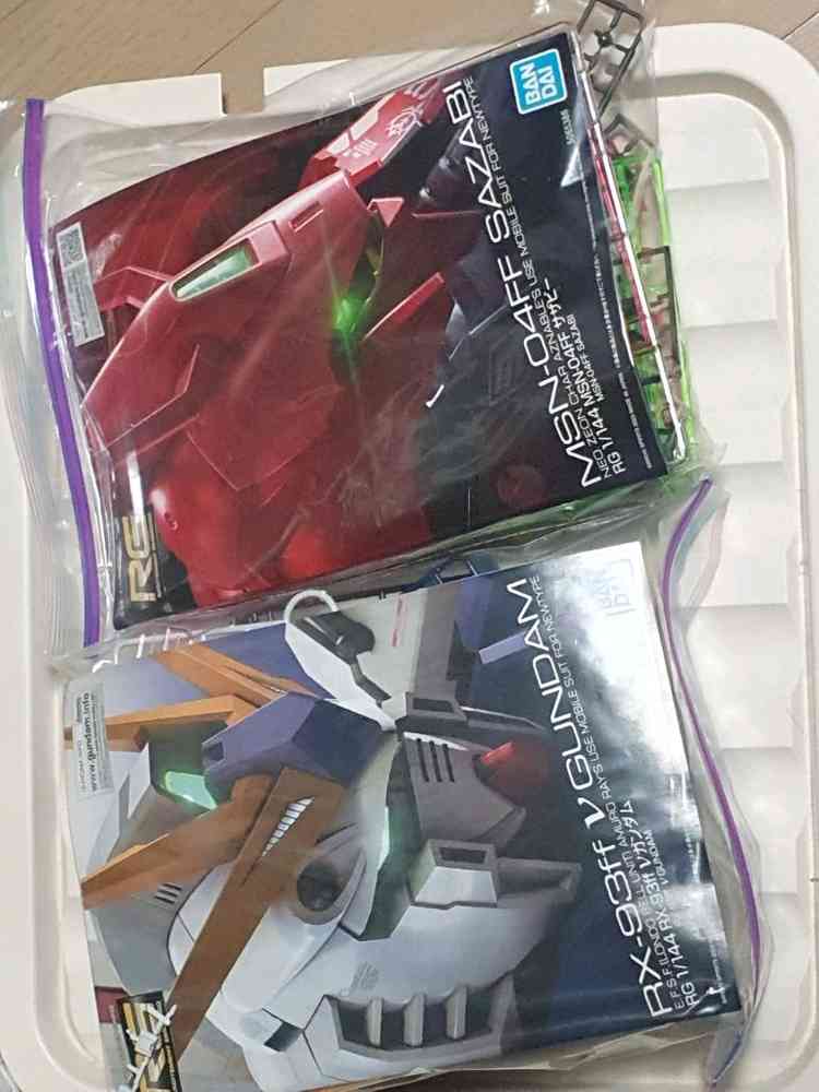 RG 뉴건담 & 사자비 후쿠오카 SIDE-F 버전 가조립--1