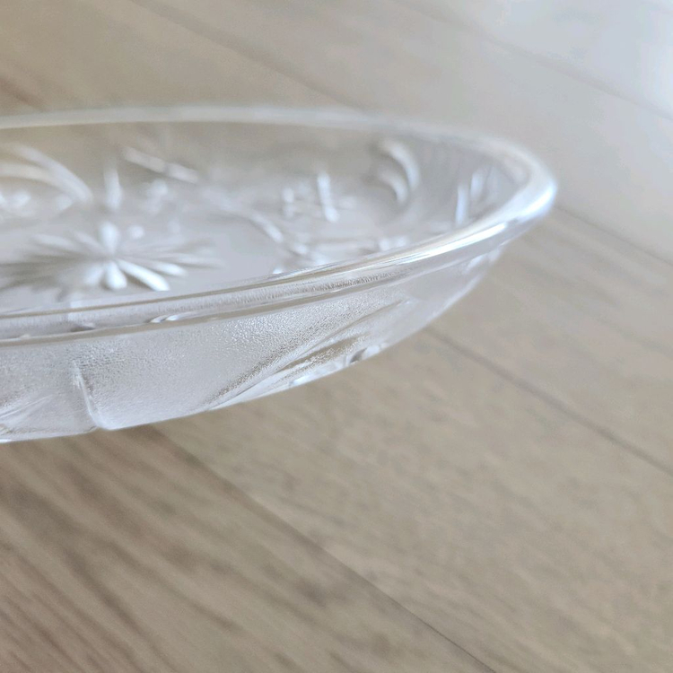 크리스탈스타일 접시 2개--2