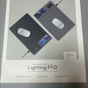 2세대 알리오 15W 무선고속충전 & 마우스 패드 새상품