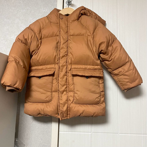 느릿 패딩 카멜 m