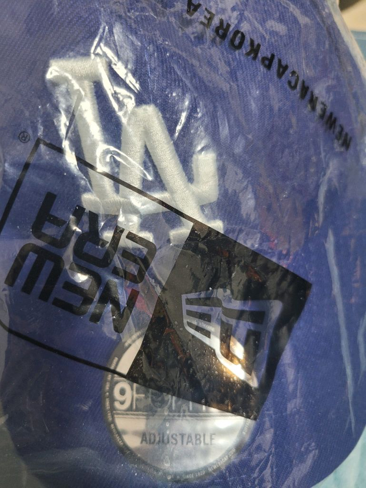 뉴에라 9포티 서울시리즈 LA 다저스 다크로얄 모자 판매--1