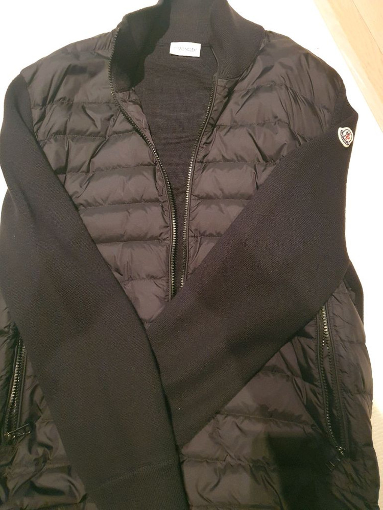 몽클레어 트리콧 니트패딩 블랙 XXL size--1