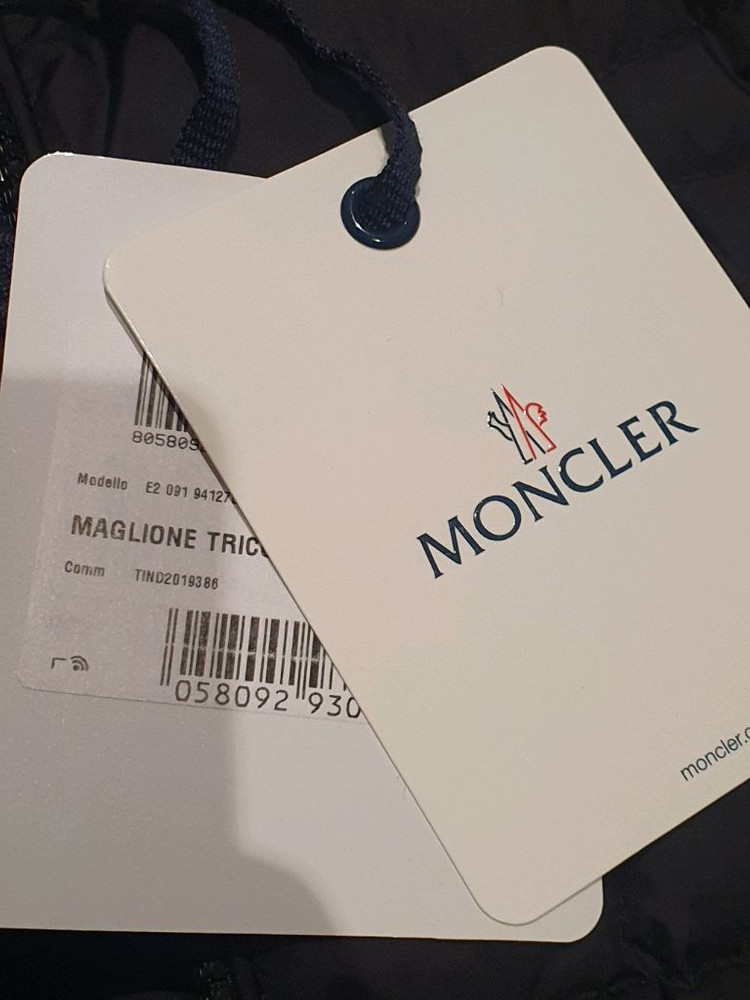 몽클레어 트리콧 니트패딩 블랙 XXL size--4