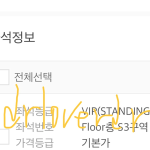 라이즈 콘서트 티켓 S3구역 이미지