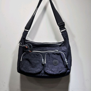 키플링(KIPLING) 네이비 투포켓 크로스백