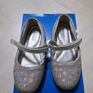 유아 여아 팜필리 은색 아동 구두 170mm