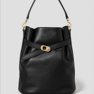 빈폴 가죽 버킷백 블랙 새것