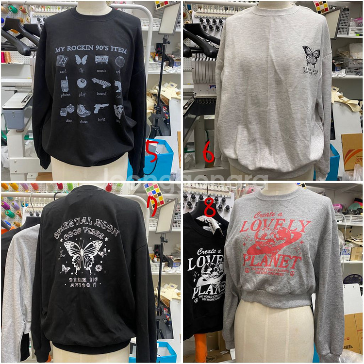 [새옷/미착용] 옷정리 후드 집업 맨투맨 트레이닝 세트--1