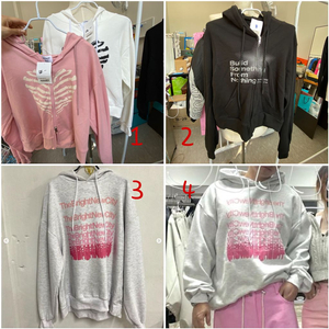 [새옷/미착용] 옷정리 후드 집업 맨투맨 트레이닝 세트