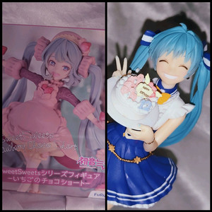 보컬로이드 하츠네 미쿠 12주년 생일 버스데이 한정판 미소녀 피규어 딸기케이크미쿠 일괄 이미지