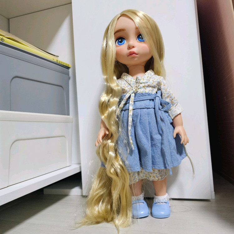 베이비돌 라푼젤 구푼젤 황금발 + 옷,신발 일괄--4