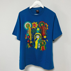 스투시 x 언디핏 2008 FRUITION TRIPLE CROWN 티셔츠 블루 이미지