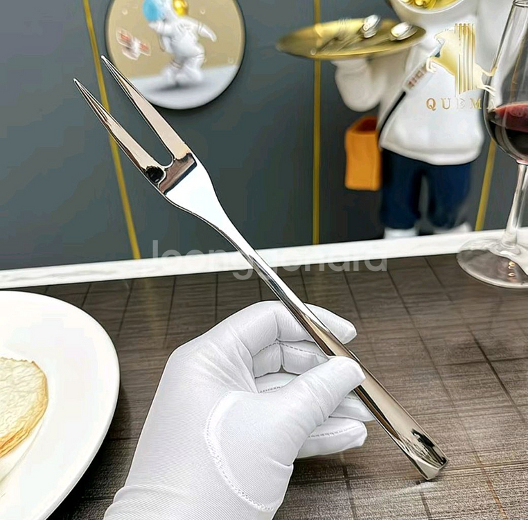 고급 스테인리스 조리도구 대형 포크 2개 일괄(새상품)--1