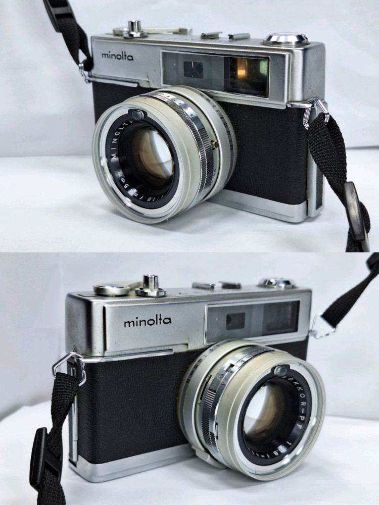 미놀타 Hi-Matic 7 하이매틱 필름카메라 풀세트/외장 노출계,가방,플래시,스트랩,렌즈캡,핫슈연장거치대/빈티지--4