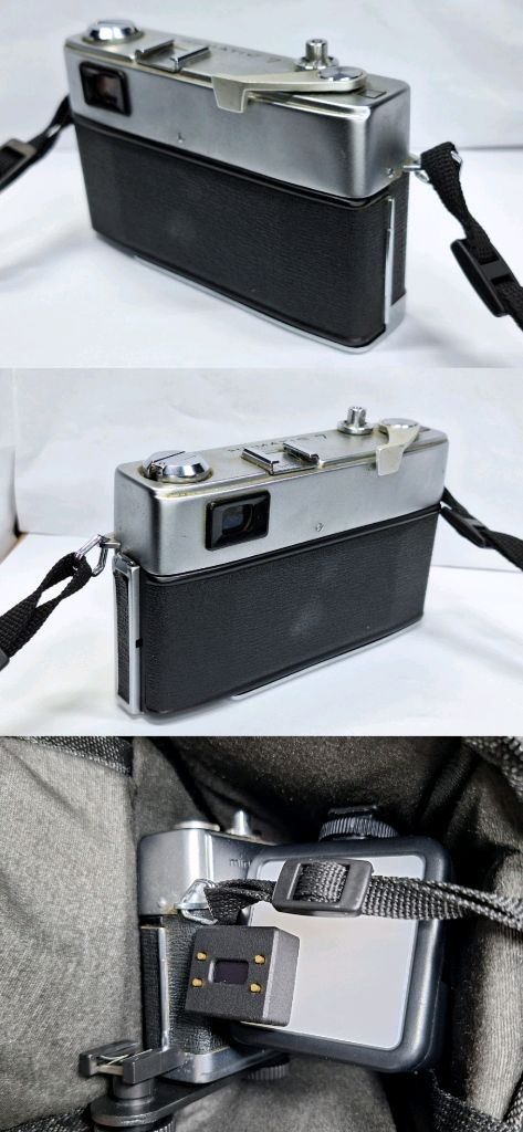 미놀타 Hi-Matic 7 하이매틱 필름카메라 풀세트/외장 노출계,가방,플래시,스트랩,렌즈캡,핫슈연장거치대/빈티지--5