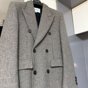 토니웩 23FW 헤링본 더블 코트