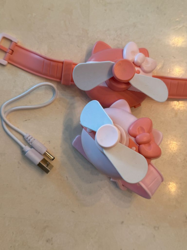 (일괄) 키티 손목 선풍기 손풍기 손목선풍기 휴대용선풍기 이미지