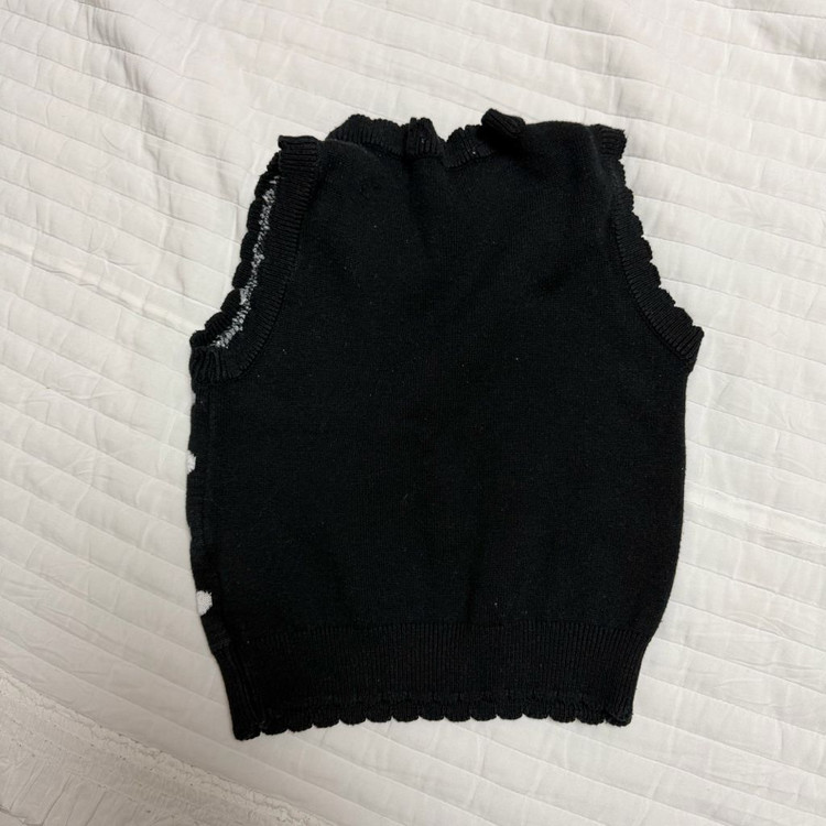 아기 니트 조끼--1