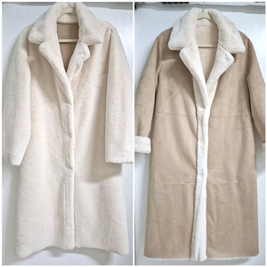 마리엘라로사티 리버시블 퍼 무스탕코트