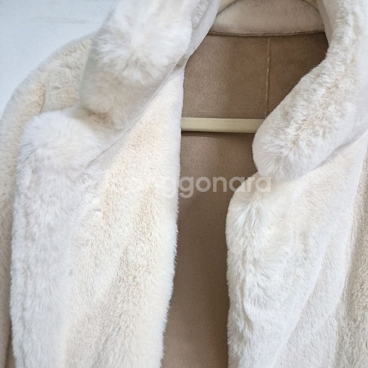 마리엘라로사티 리버시블 퍼 무스탕코트--4