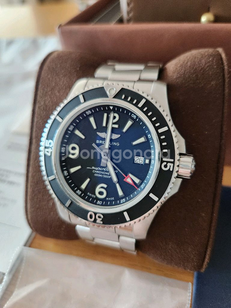 (오늘특가)브라이틀링 슈퍼오션2.44밀리 검판--2