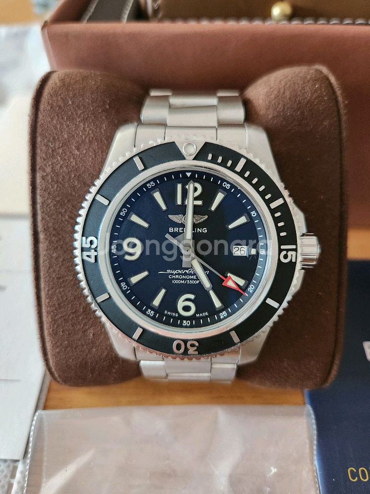 (오늘특가)브라이틀링 슈퍼오션2.44밀리 검판--3