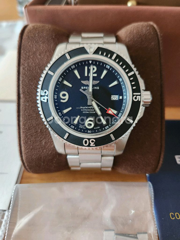 (오늘특가)브라이틀링 슈퍼오션2.44밀리 검판--6