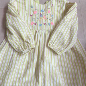 플라워 자수 원피스 120