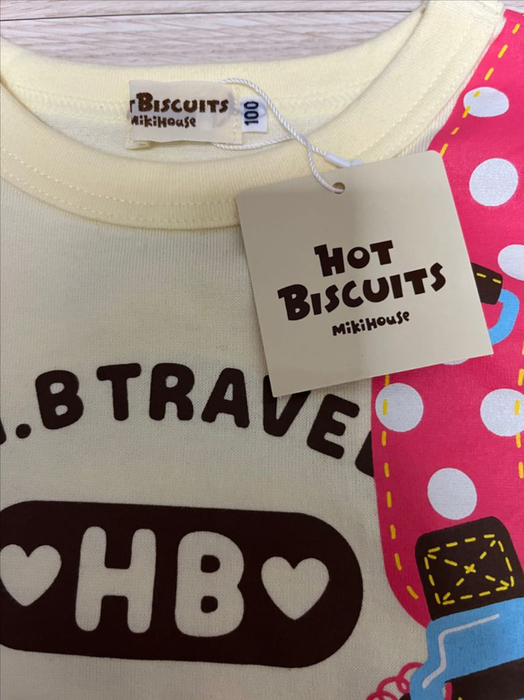 미키하우스 핫비스켓 긴팔티셔츠 새상품 (100)--1