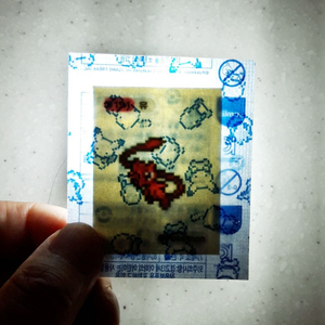 포켓몬픽셀띠부씰 뮤 미개봉 판매 이미지