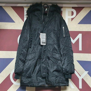 FRJ 페레진 롱패딩 퍼후드 덕 다운 점퍼 L 100 블랙 이미지